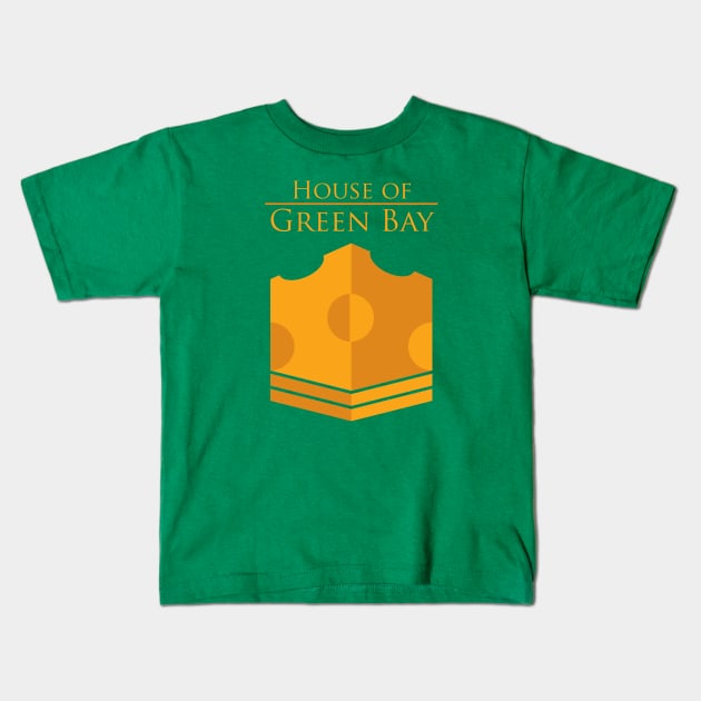 House of Green Bay Kids T-Shirt by SteveOdesignz